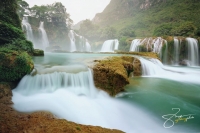 The beautiful waterfall in Vietnam
